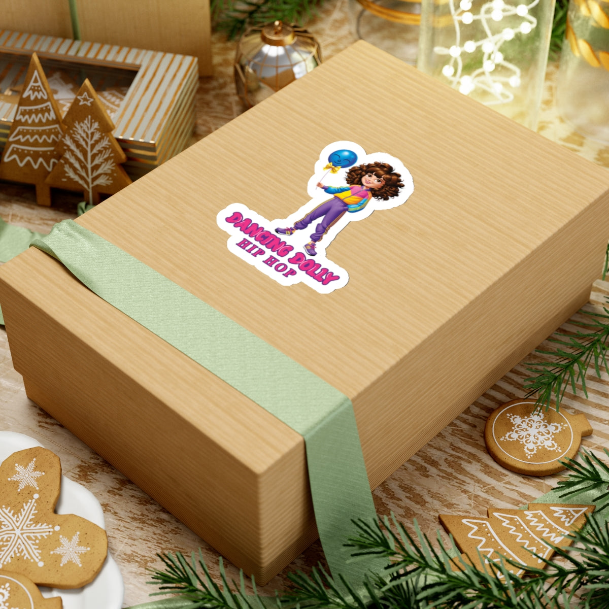 Dancing Dolly Hip Hop Sticker